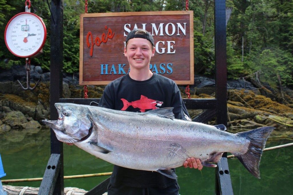 Family Fishing for Salmon in BC